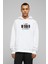 Sherlock I Am Sher Locked Baskılı Beyaz Erkek Örme Kapşonlu Sweatshirt Uzun Kol 1
