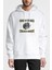 Pubg Winner 3 Lvl Kask Baskılı Beyaz Erkek Örme Kapşonlu Sweatshirt Uzun Kol 1