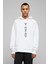 The Witcher Signs Dikey Baskılı Beyaz Erkek Örme Kapşonlu Sweatshirt Uzun Kol 1