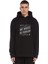 No Money No Problem Baskılı Siyah Erkek Örme Kapşonlu Sweatshirt Uzun Kol 1