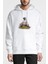 Pubg Patlama 3 Lvl Kask Baskılı Beyaz Erkek Örme Kapşonlu Sweatshirt Uzun Kol 1