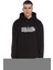 Black Squad Baskılı Siyah Erkek Örme Kapşonlu Sweatshirt Uzun Kol 1