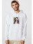 Riverdale Donna Sweett Shutterstock Editorial Baskılı Beyaz Erkek Örme Kapşonlu Sweatshirt Uzun Kol 1