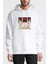 Kreator Terrible Certainty Baskılı Beyaz Erkek Örme Kapşonlu Sweatshirt Uzun Kol 1
