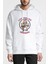 Breaking Bad Los Pollos Hermanos Baskılı Beyaz Erkek Örme Kapşonlu Sweatshirt Uzun Kol 1