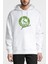 Anadol Fun Club Baskılı Beyaz Erkek Örme Kapşonlu Sweatshirt Uzun Kol 1