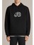 Pubg 3lvl Kask Baskılı Siyah Erkek Örme Kapşonlu Sweatshirt Uzun Kol 1