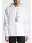 Notalar Gitar Music Müzik Baskılı Beyaz Erkek Örme Kapşonlu Sweatshirt Uzun Kol 1