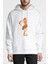 Anime Fairy Tail Glass Guild Emblem Baskılı Beyaz Erkek Örme Kapşonlu Sweatshirt Uzun Kol 1