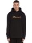 Metin2 Logo Baskılı Siyah Erkek Örme Kapşonlu Sweatshirt Uzun Kol 1
