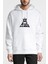 Fall Out Boy Baskılı Beyaz Erkek Örme Kapşonlu Sweatshirt Uzun Kol 1