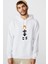 Silhouette The Fifth Element Leeloo Baskılı Beyaz Erkek Örme Kapşonlu Sweatshirt Uzun Kol 1