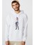 Anime Attack On Titan Baskılı Beyaz Erkek Örme Kapşonlu Sweatshirt Uzun Kol 1