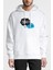 The Fault In Our Stars Baskılı Beyaz Erkek Örme Kapşonlu Sweatshirt Uzun Kol 1