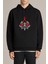 Assassin's Creed Baskılı Siyah Erkek Örme Kapşonlu Sweatshirt Uzun Kol 1
