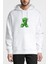Minecraft Creepers Gonna Creep Siyah Çocuk Baskılı Beyaz Erkek Örme Kapşonlu Sweatshirt Uzun Kol 1