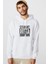 Pubg Straıght Outta Swamp Town Baskılı Beyaz Erkek Örme Kapşonlu Sweatshirt Uzun Kol 1