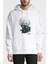 Anime Tokyo Ghoul Anteiku Baskılı Beyaz Erkek Örme Kapşonlu Sweatshirt Uzun Kol 1