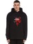 Pubg Kırmızı Tava Baskılı Siyah Erkek Örme Kapşonlu Sweatshirt Uzun Kol 1