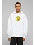 Smile Trollface Internet Troll Gülümseme Yüz Baskılı Beyaz Erkek Örme Kapşonlu Sweatshirt Uzun Kol 1