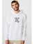 14 Mart Dünya Pi Günü Dj Baskılı Beyaz Erkek Örme Kapşonlu Sweatshirt Uzun Kol 1