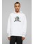 Askeri Mılıtary Style Baskılı Beyaz Erkek Örme Kapşonlu Sweatshirt Uzun Kol 1