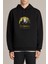H P Hogwarts Apparel Books Visit Baskılı Siyah Erkek Örme Kapşonlu Sweatshirt Uzun Kol 1