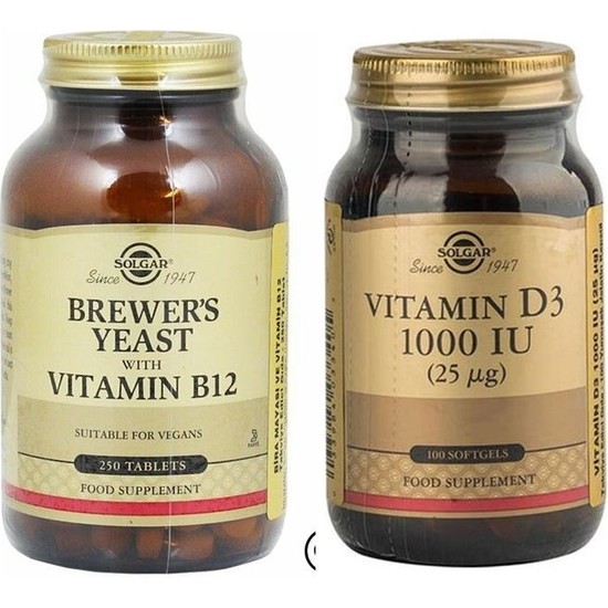 Solgar Brewer's Yeast With Vitamin B12 250 Tablet +Solgar Fiyatı