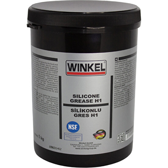 Winkel Gıda Onaylı Silikonlu Gres Yağı 1 kg H1 Silikon Gres