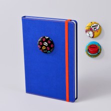 Munu Note A5 Munumood Popart Çizgili Ivory Kağıt Sert Kapak Defter Lacivert