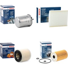 Bosch Volkswagen Polo 1.6 Tdı 4'lü Filtre Seti (2009 - 2014) Bosch
