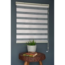 Halim Perdesan Zebra Stor Perde Ba-06 Pudra Renk Eteksiz Bambu 80 x 200 cm