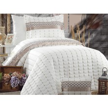 Çeyiz Diyarı Colors Micro Tek Kişilik Yatak Örtüsü Krem Cappucino