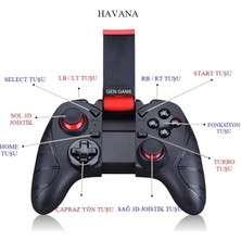 Havana New S7 Yeni Nesil Wireless Kablosuz Oyun Kolu Bluetooth Joystick Gamepad