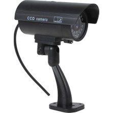 LED Işıklı Sahte Güvenlik Kamera Hareket Sensörlü Caydırıcı Dome