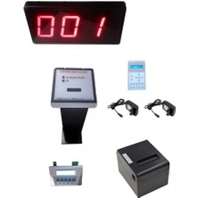 Teknomerkez Kablosuz Kiosk ve Printer'lı LCD Keypad Li Sıramatik (Numaratör)