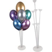Kına Atölyesi Balon Standı 7li Beyaz Tabanlı