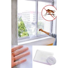 Hagiki  Hazır Pencere Sinekliği 4 mt Cırt Bantlı Tak Çıkar Tül Sineklik 3'lü 130 x 150 cm