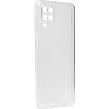 Case 4U Samsung Galaxy A12 Kılıf Kamera Korumalı Yumuşak Şeffaf Ince Süper Silikon