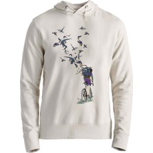 Alfa Tshirt Bisiklet Kuş Basklı Sweatshirt