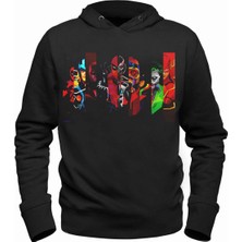 Alfa Tshirt Marvel Siyah Sweatshirt
