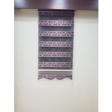 Elis Perde Simli Bordür Desenli Salon Zebra Stor Perde  EP4420921