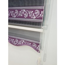 Elis Perde Simli Bordür Desenli Salon Zebra Stor Perde  EP4420921