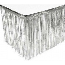 Bal10 Dünyası Gümüş Metalize Folyo Masa Eteği