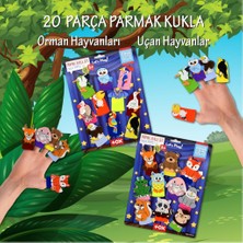 Tox 2 Set - 20 Parça Tox Orman ve Uçan Hayvanlar Parmak Kukla T218 T222