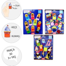 Tox 3 Set - 30 Parça Tox Taşıtlar, Emojiler ve Uçan Hayvanlar Parmak Kukla T181 T106 T222