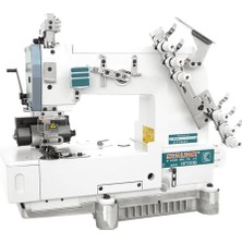 Siruba D.drive 2 Iğne Bıçak ve Aparat Ayarlı Kot Köprü Hazırlama Makinesi HF008-02064P/FBQ/C