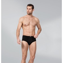 Namaldı 3 Adet Siyah Renk Bantlı Slip Külot