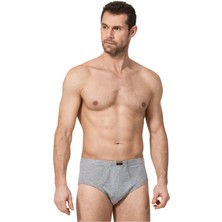 Namaldı Gri Renk Bantlı Slip Külot