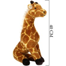 Erbilden Peluş Zürafa Oyuncak 40 cm Kahverengi